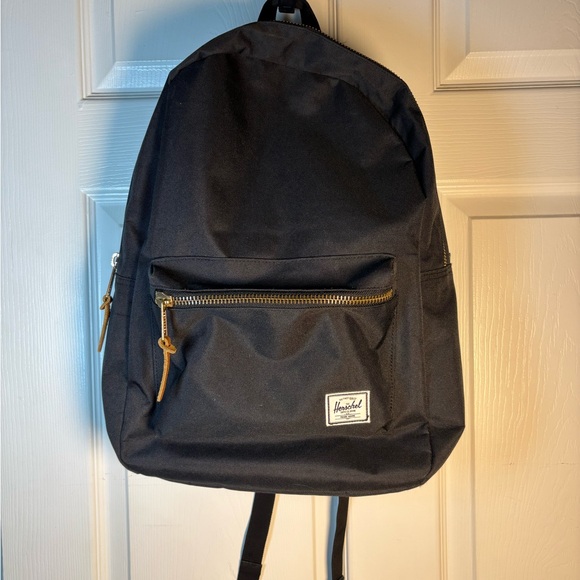 Herschel Supply Company Black Backpack with Gold Accents